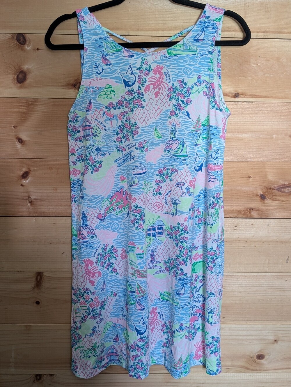 Lilly Pulitzer Pastel Floral *Marthas Vineyard Print Dress *S *nwot